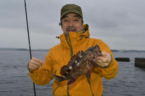武蔵昌一さんは良型カサゴを連発