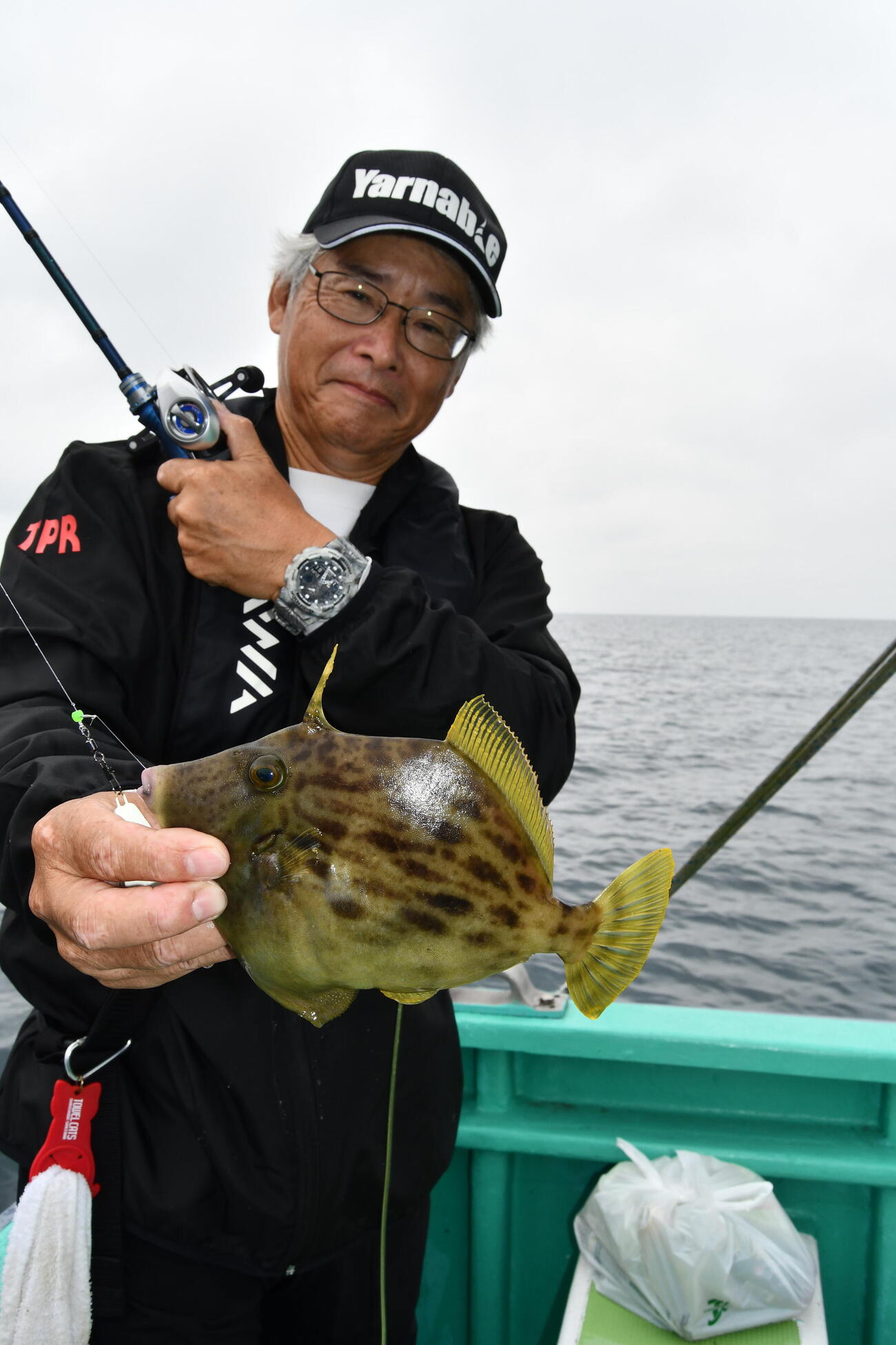 タタキ釣りで釣果を伸ばした宗藤謙治さん
