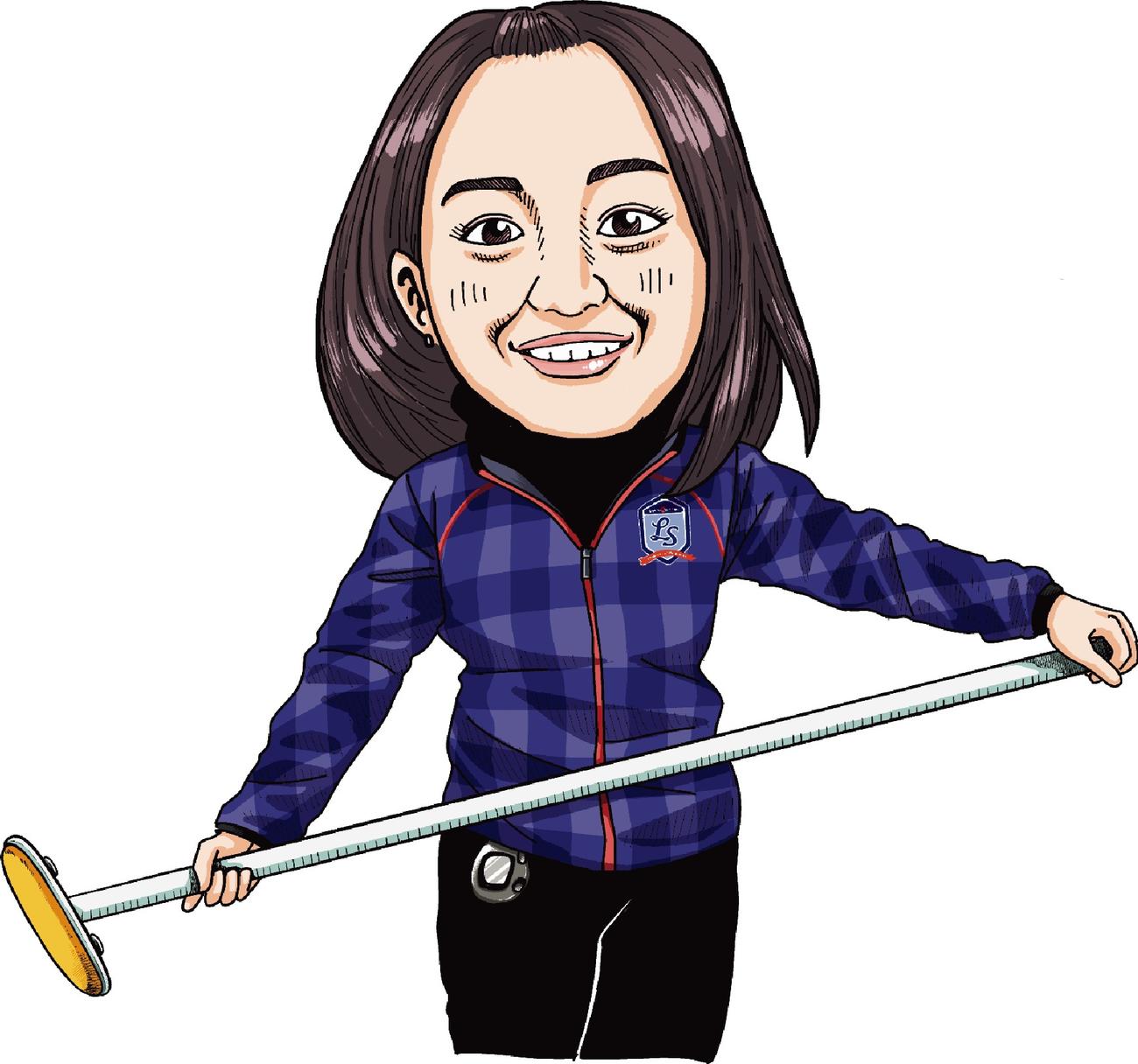 藤沢五月選手のイラスト（C）なかいま強／小学館