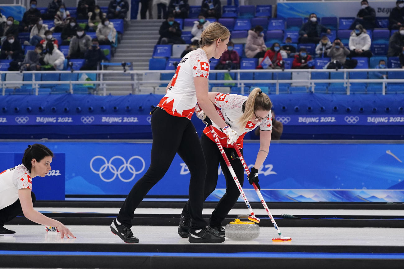 スイスの選手たち（AP）