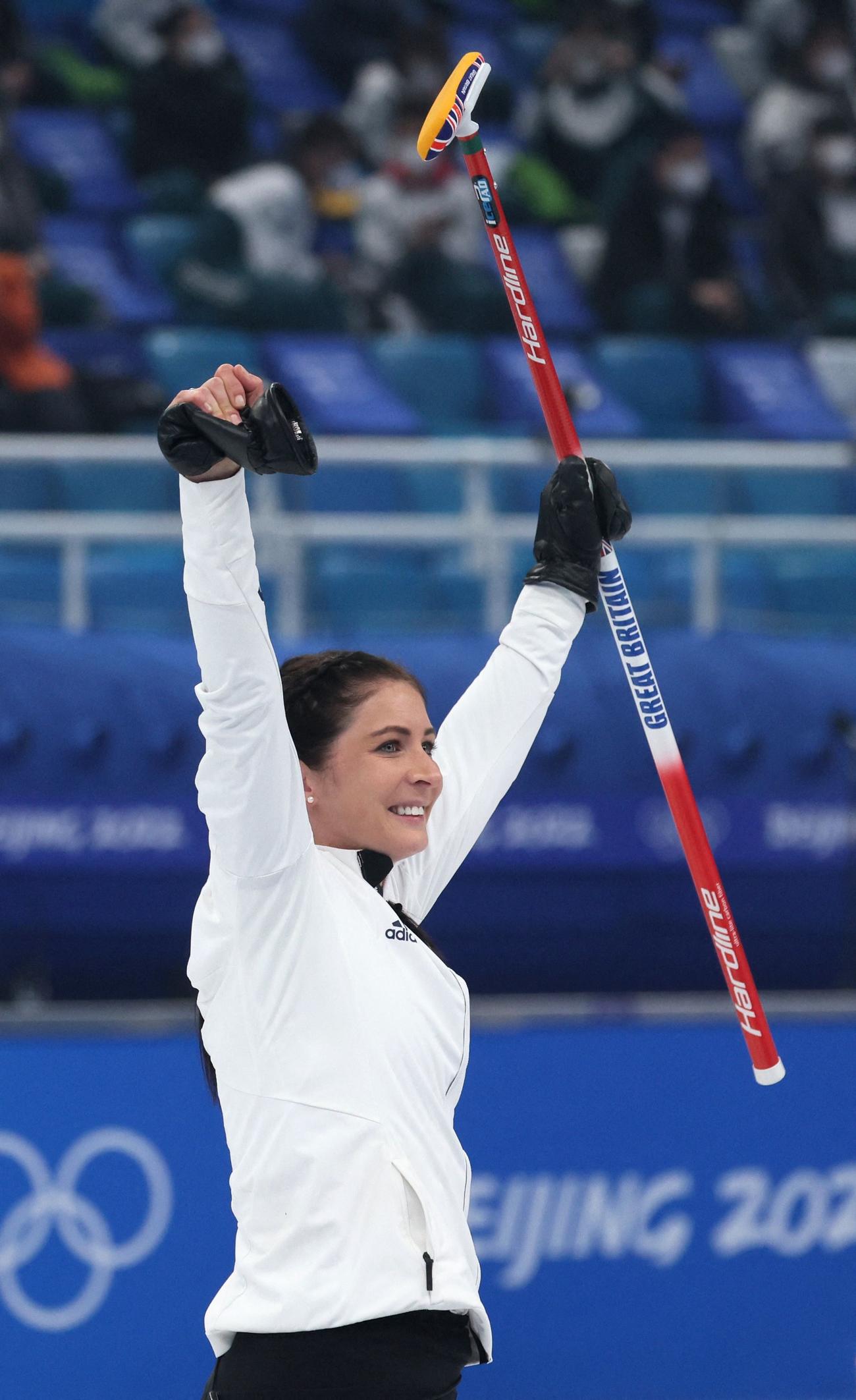 金メダルを喜ぶイブ･ミュアヘッド（ロイター）