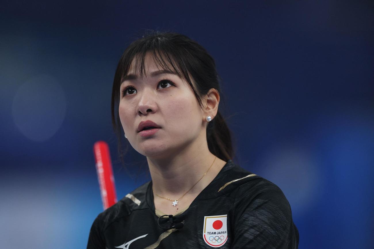 決勝・英国戦での吉田知那美（ロイター）