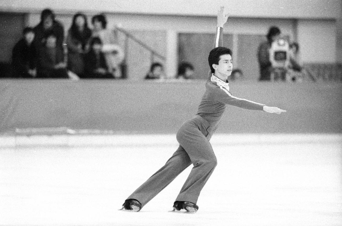 78年12月、全日本フィギュアで初優勝した松村充さん
