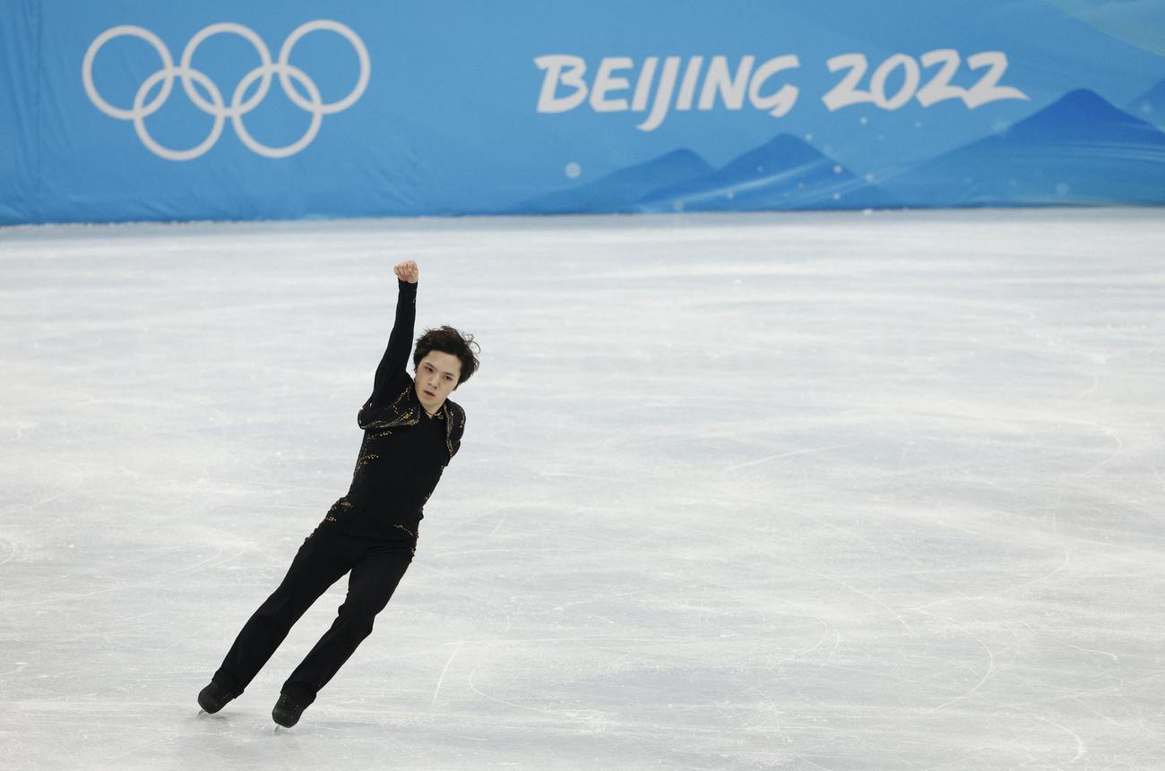 フィギュアスケート男子フリーの宇野昌磨（ロイター）