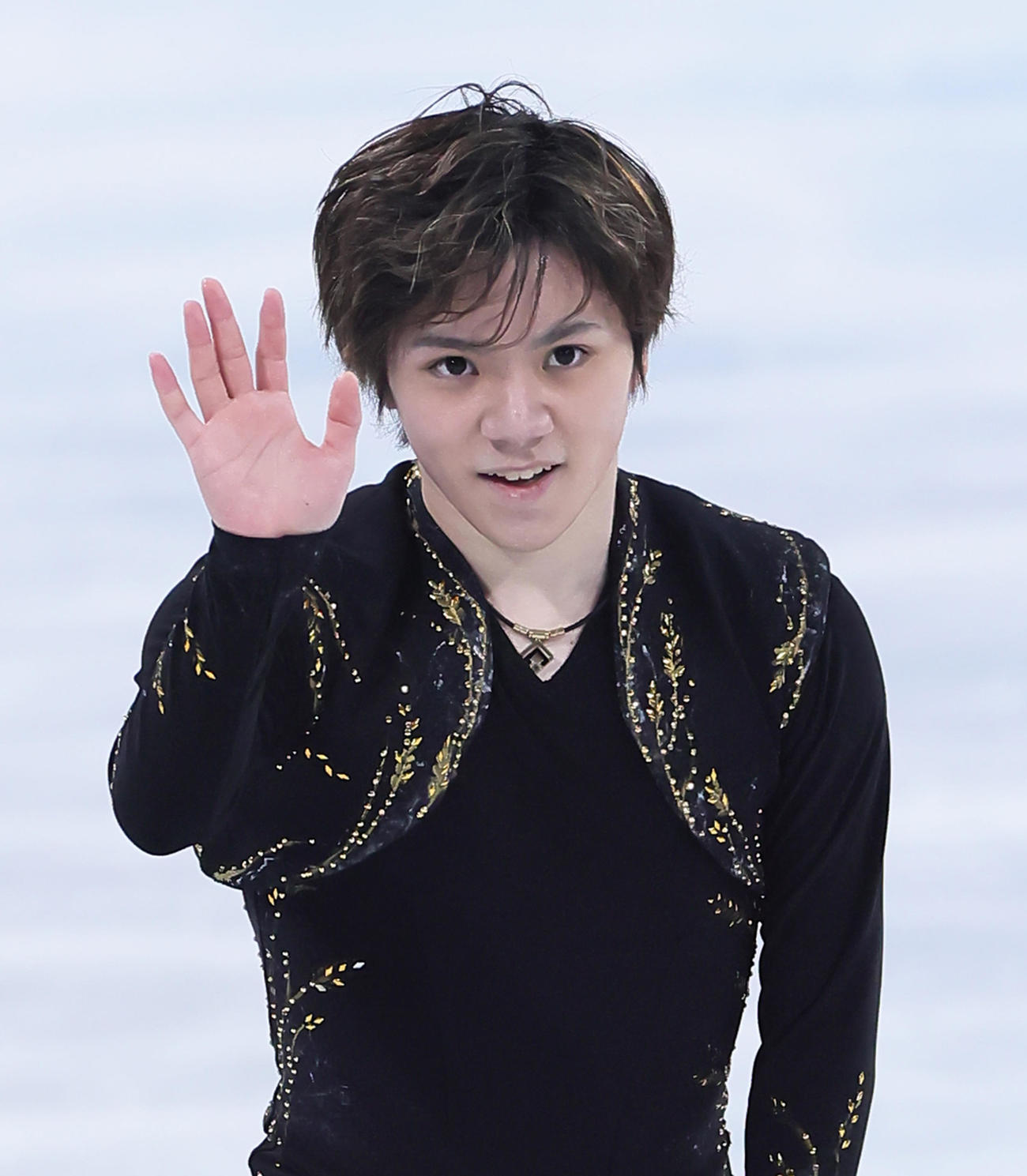 フィギュアスケート男子で銅メダルを獲得した宇野（撮影・足立雅史）