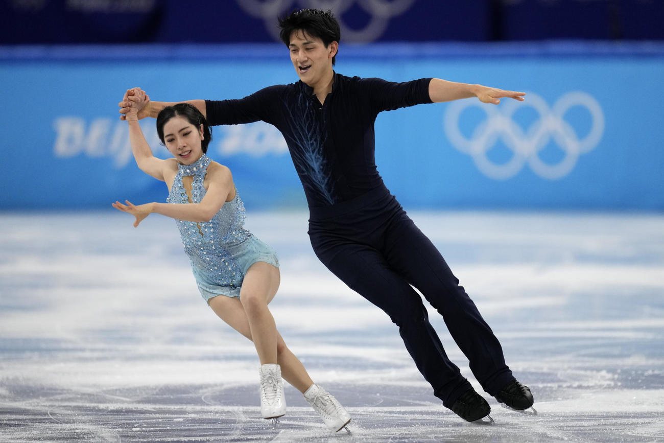 三浦璃来、木原龍一組の演技（AP）