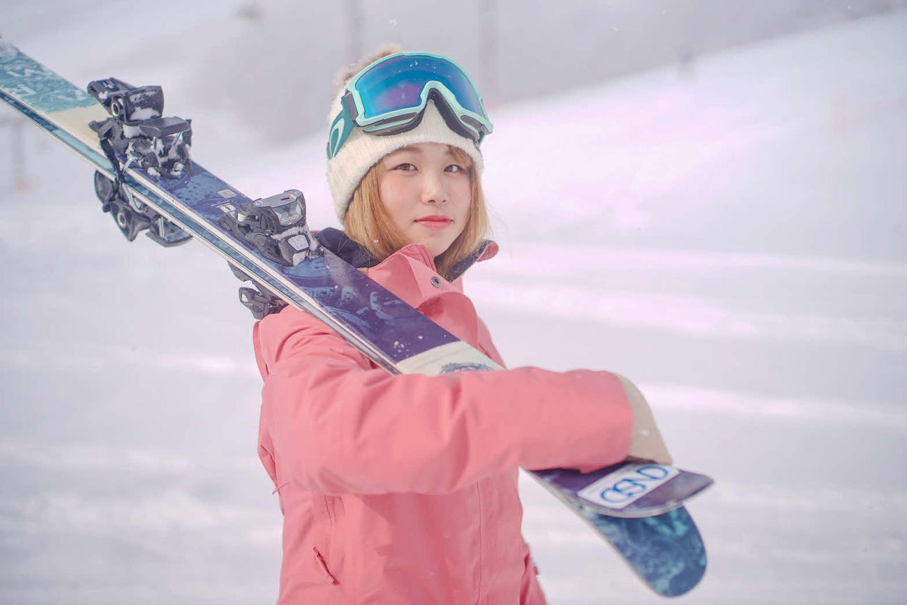 北京五輪に出場するフリースタイルスキー・スロープスタイル女子の近藤（提供写真）