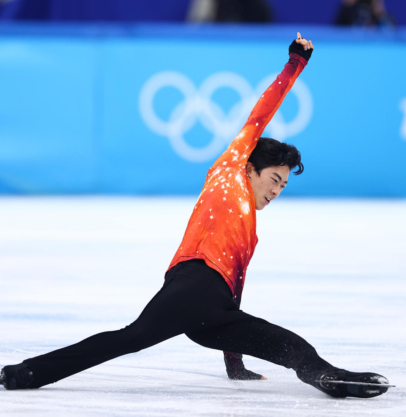 男子フリーの演技をするネーサン・チェン（撮影・垰建太）