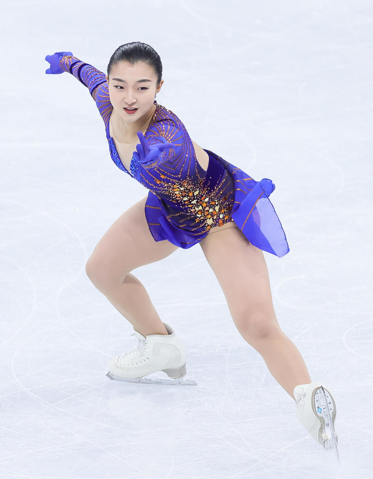 フィギュアスケート女子で銅メダルを獲得した坂本（撮影・足立雅史）