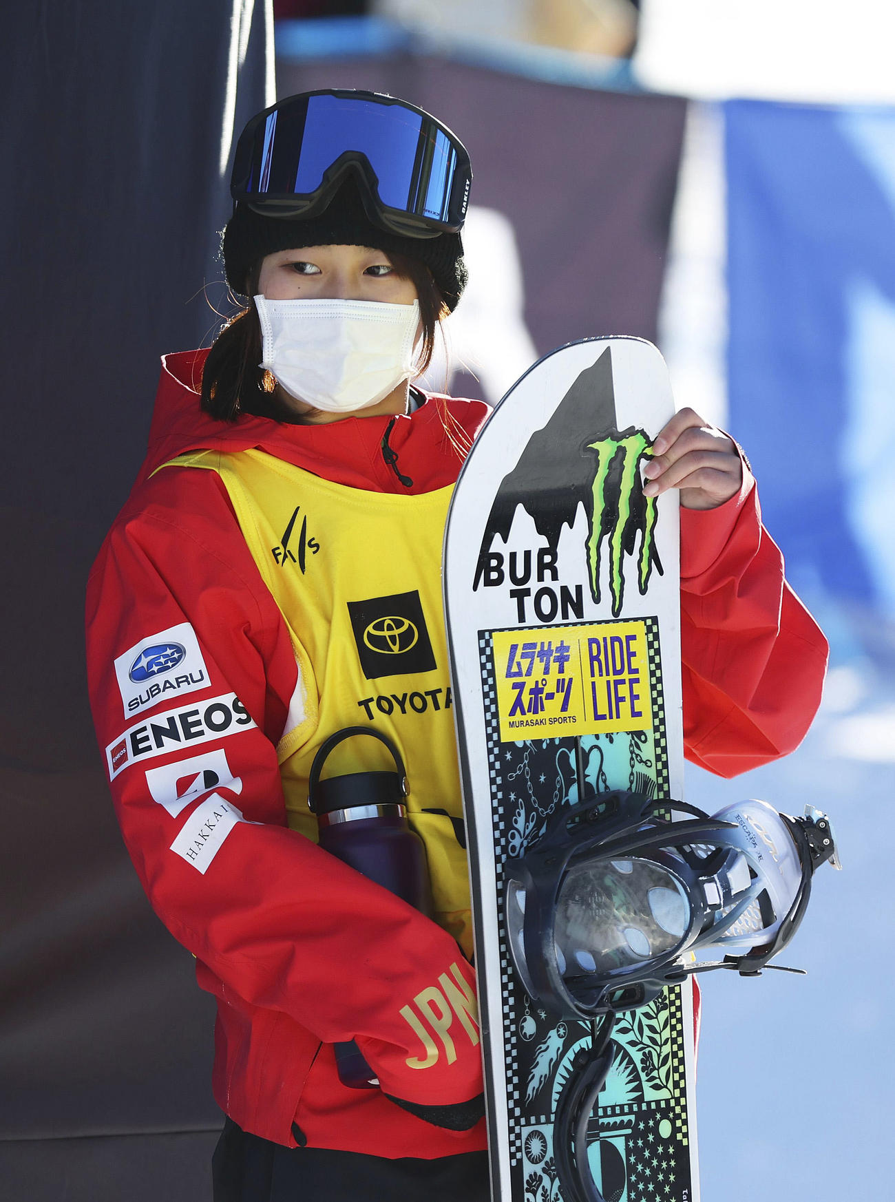 スロープスタイル女子で、3位に入った村瀬心椛（ゲッティ＝共同）