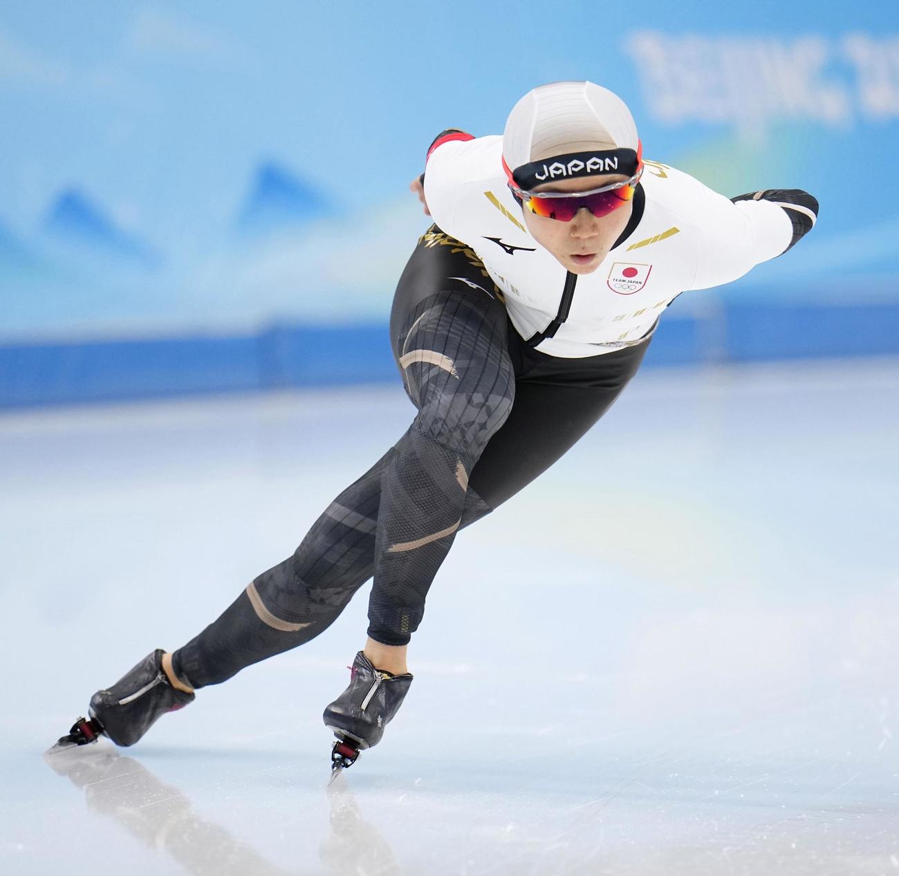 女子1500メートルで銀メダルを獲得した高木美帆（共同）