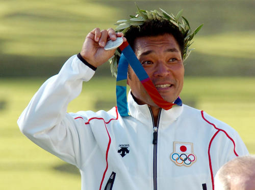2004年アテネ五輪で銀メダルを獲得
