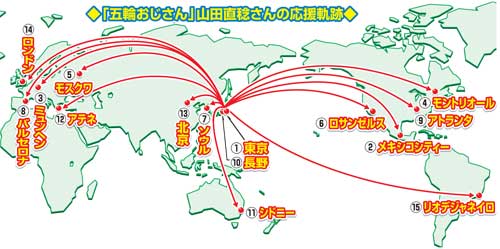 「五輪おじさん」山田直稔さんの応援の軌跡