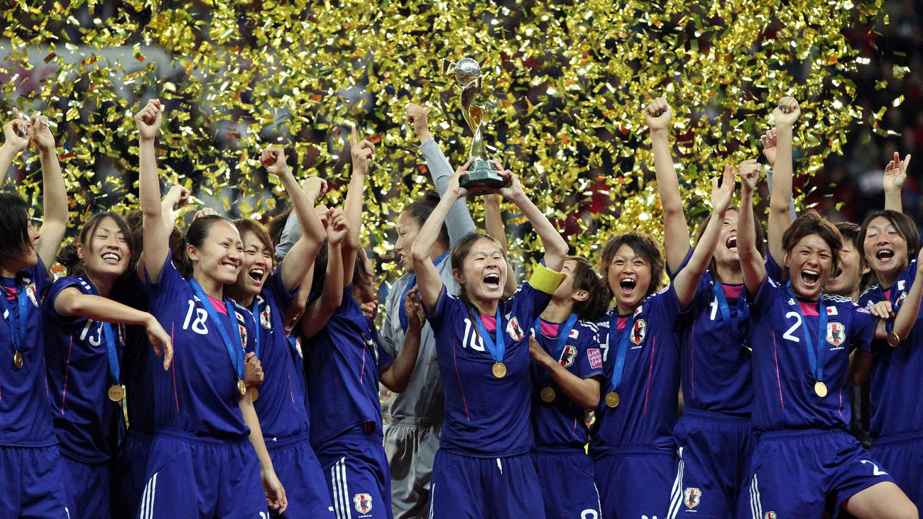 11年、W杯を制し世界の頂点に立った日本代表イレブン（撮影・PIKO）