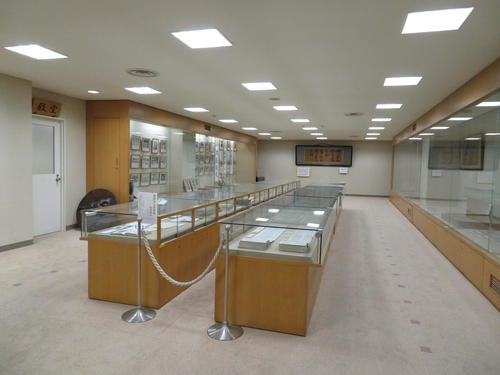 講道館の新館2階にある資料館（撮影・峯岸佑樹）
