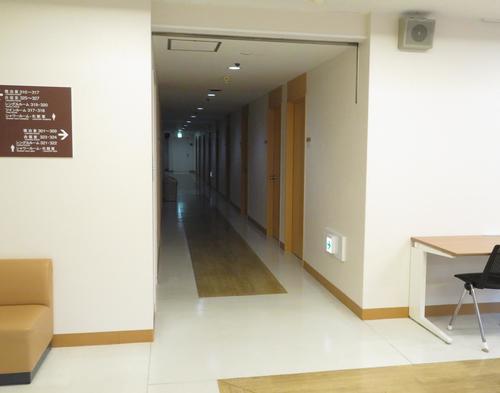 講道館の新館3階にある宿泊施設（撮影・峯岸佑樹）