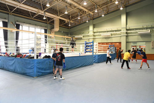 ボクシング道場（自衛隊体育学校提供）