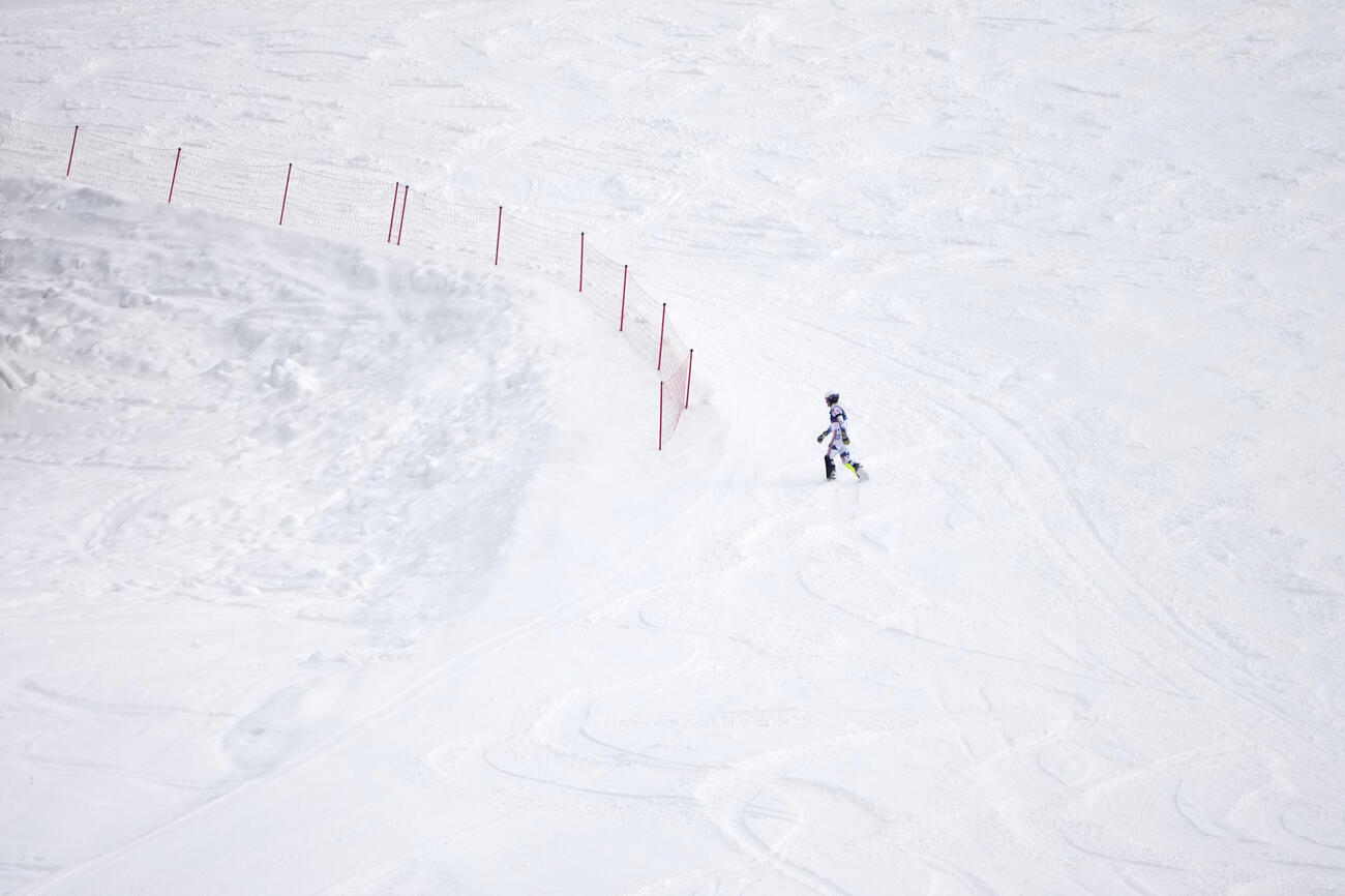 雪山へ逃走？　したアトルリー・マグラース（AP）
