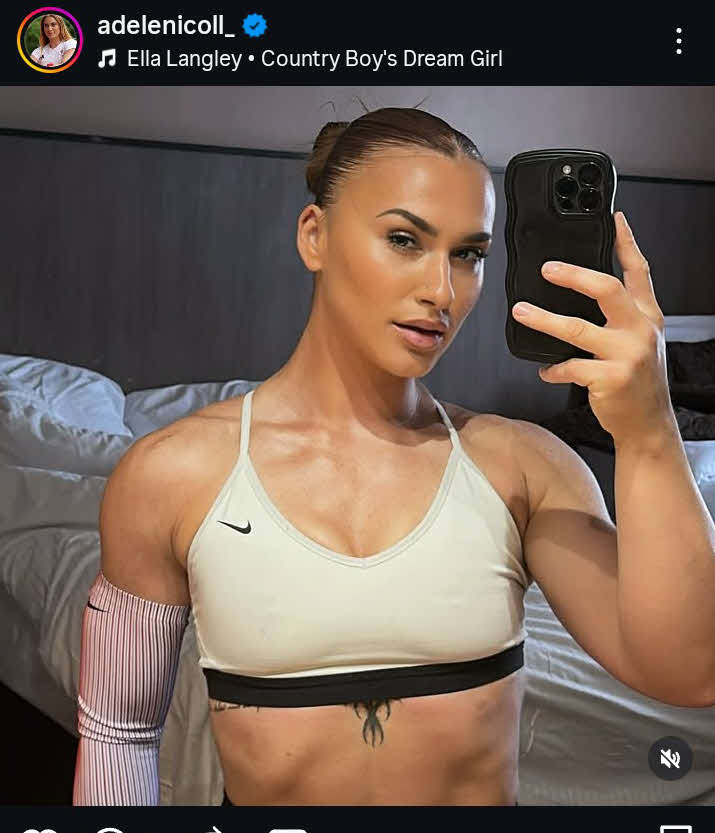 SNSでトレーニング姿を公開している英国ボブスレー代表のアデル・ニコル（ニコルの公式インスタグラムから）