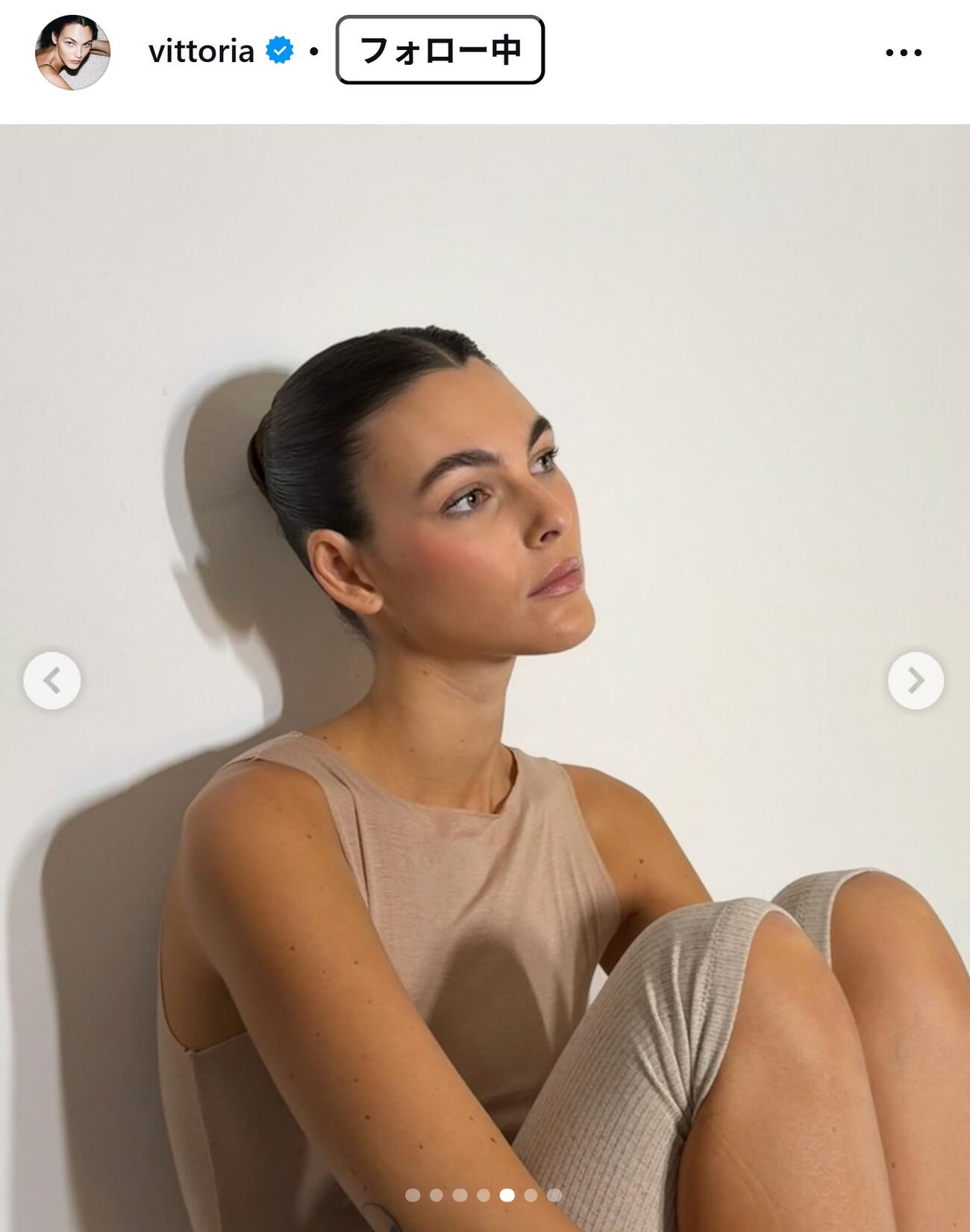 ヴィットリア・チェレッティのインスタグラムから