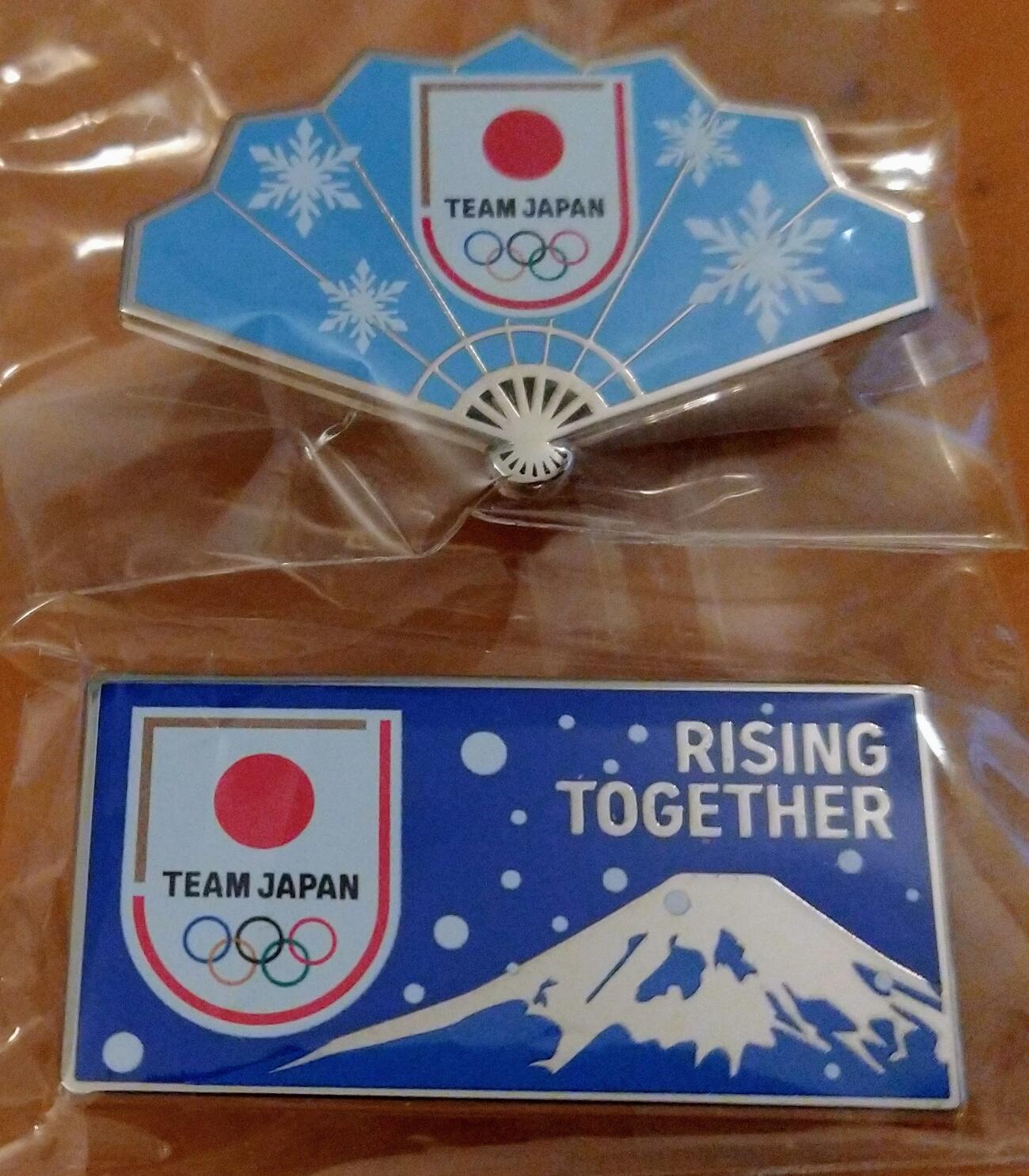 日本選手団TEAM JAPANの2026ミラノ・コルティナ五輪ピンバッジ
