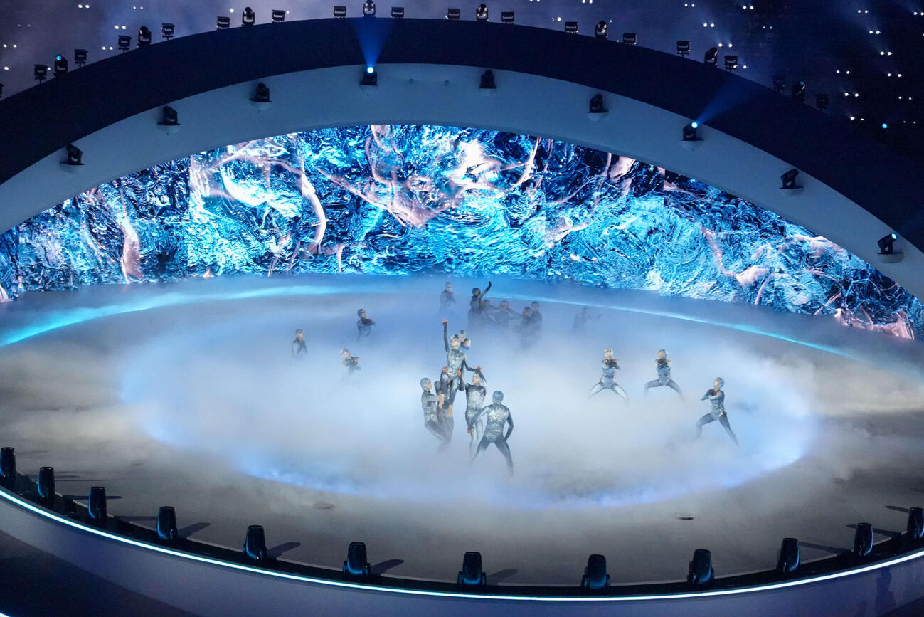 ミラノ・コルティナ五輪閉会式でのパフォーマンス（撮影・パオロ　ヌッチ）