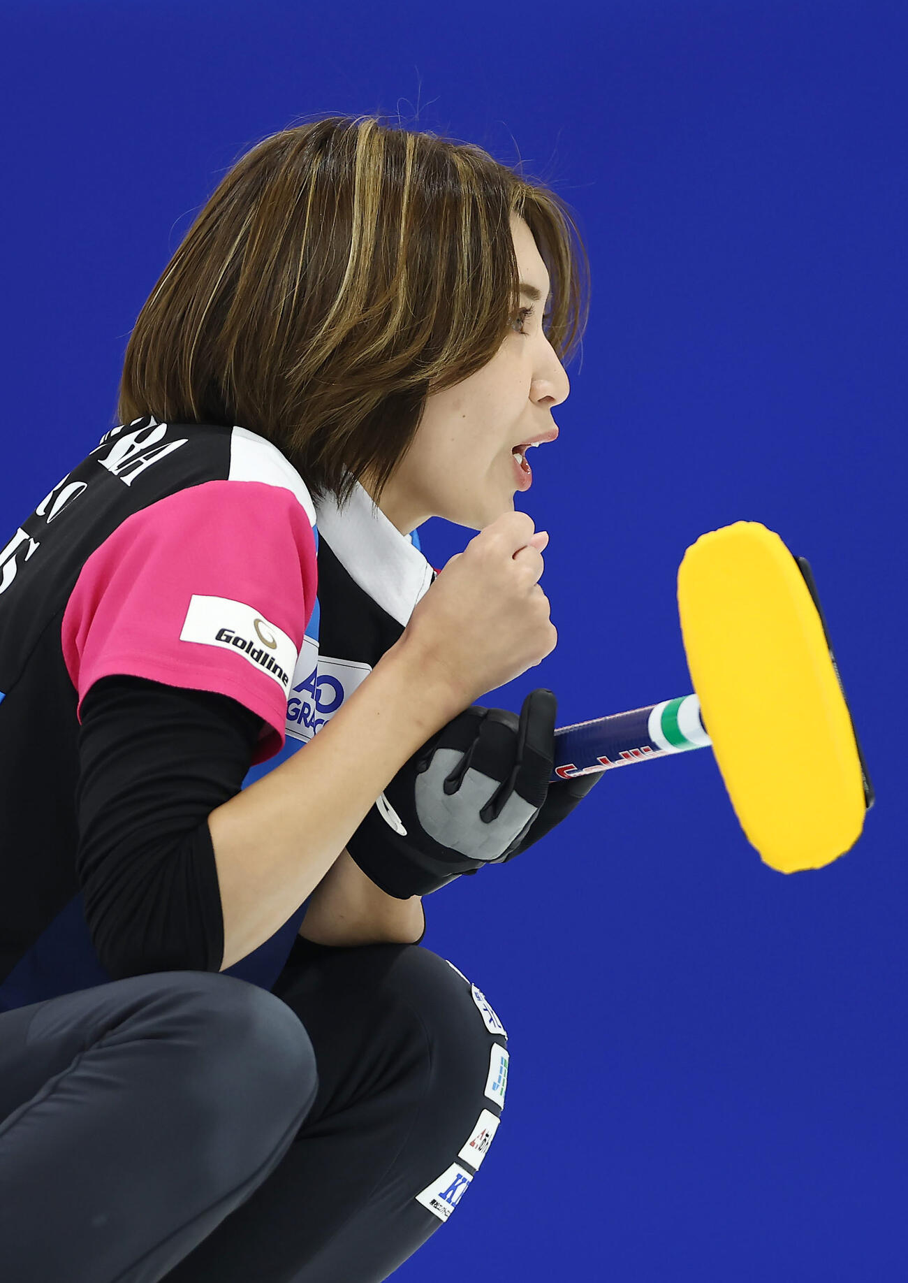 カーリング女子フォルティウスの吉村紗也香（25年9月13日撮影）
