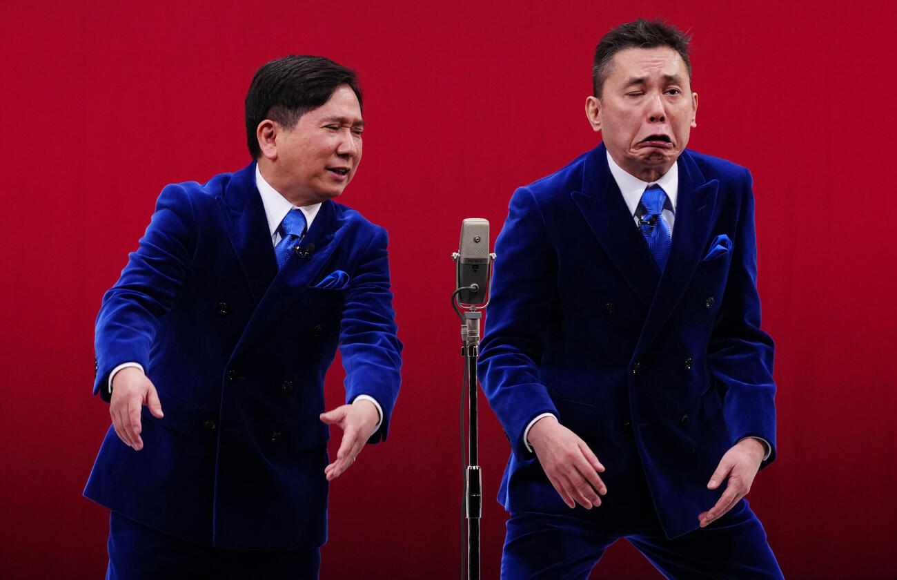 爆笑問題の太田光（右）と田中裕二（2026年2月撮影）