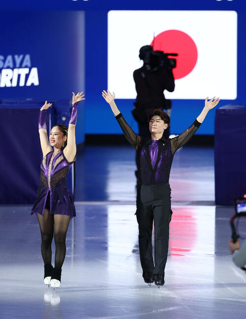 フィギュア】団体先陣「うたまさ」吉田唄菜、森田真沙也組 自己ベスト