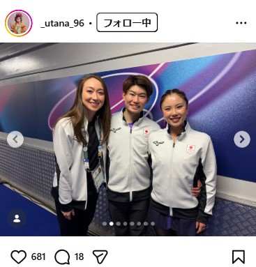吉田唄菜のインスタグラムから