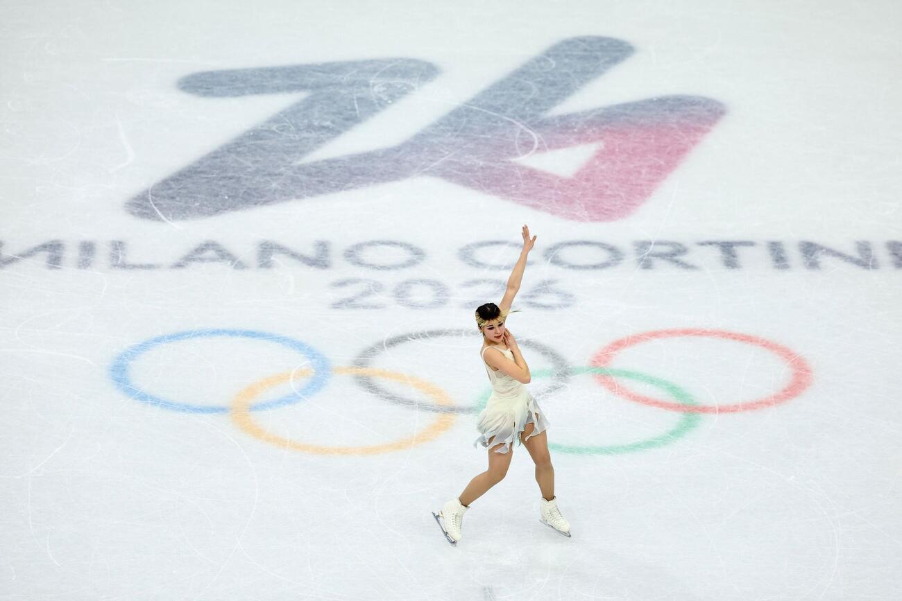 女子SP3位、アリサ・リュウの演技（ロイター）