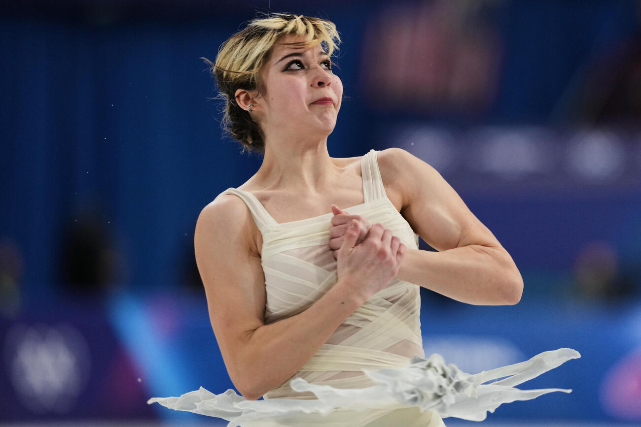 女子SP3位、アリサ・リュウの演技（AP）
