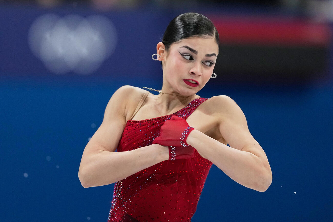 フィギュアスケート女子フリーで演技したペトロシャン（AP）