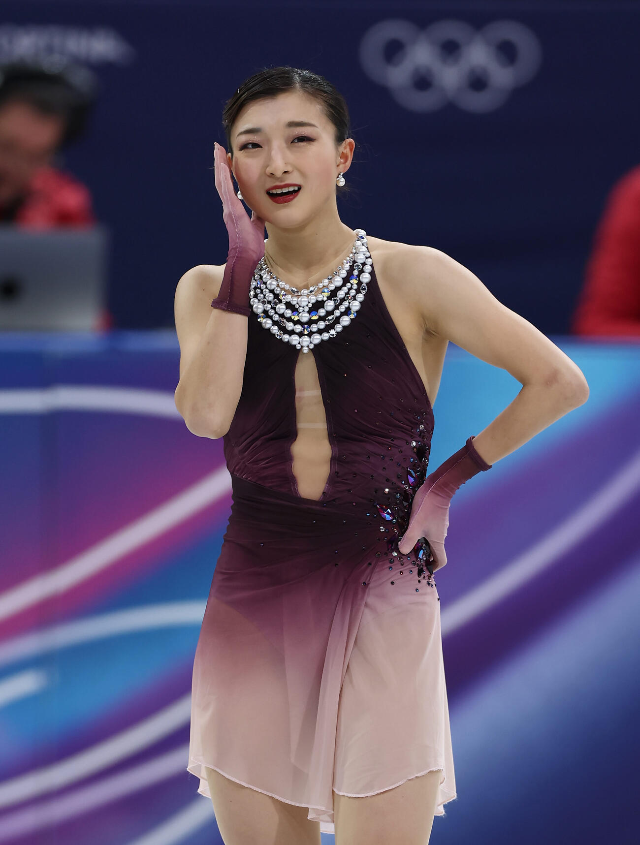 女子フリーの演技を終えた坂本（撮影・前田充）