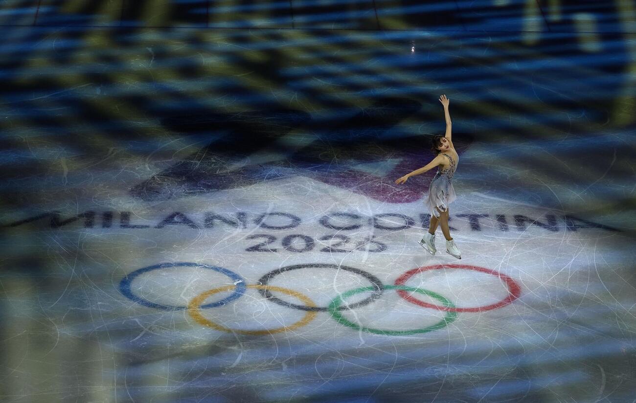 エキシビションに登場した坂本花織（ロイター）
