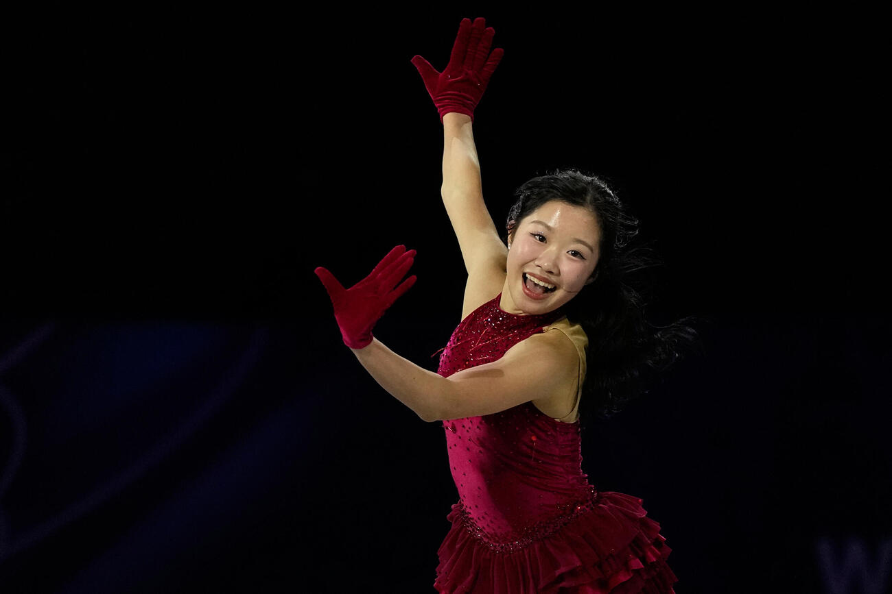 エキシビションに登場した中井亜美（AP）