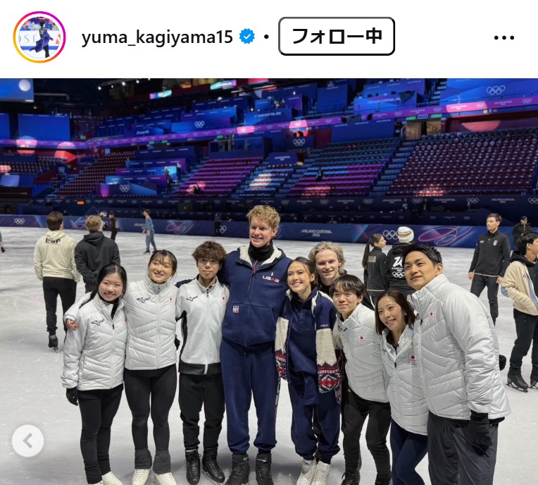 鍵山優真のインスタグラムから