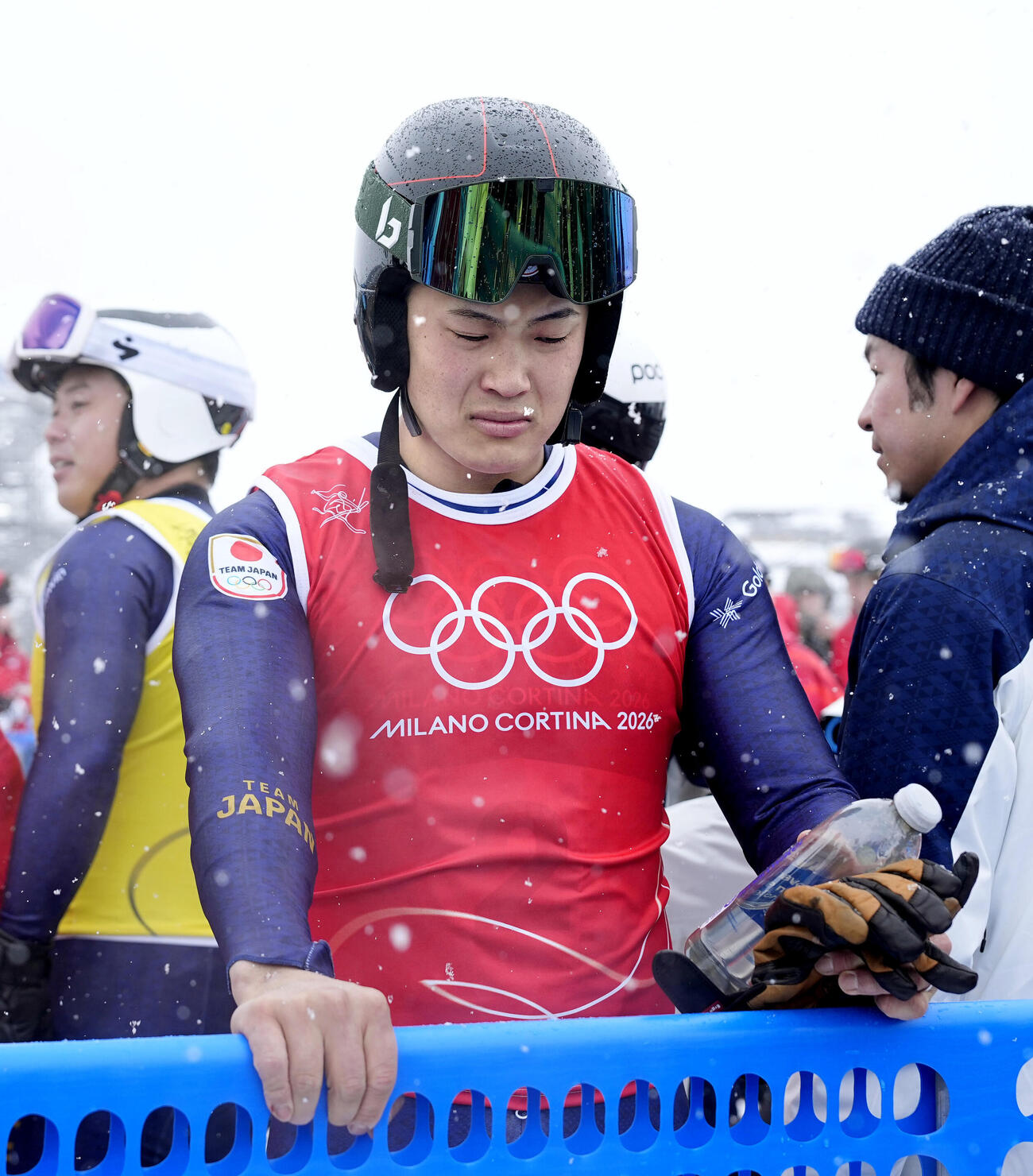 男子スキークロス決勝を終えた古野慧。4位に入った＝リビーニョ（共同）