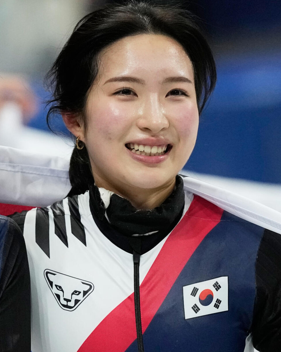 金メダルの韓国アンカー、キム・ギルリ（AP）