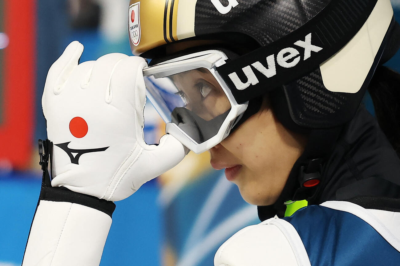 スキージャンプ女子NH　日本選手メダル1号の丸山希（AP）