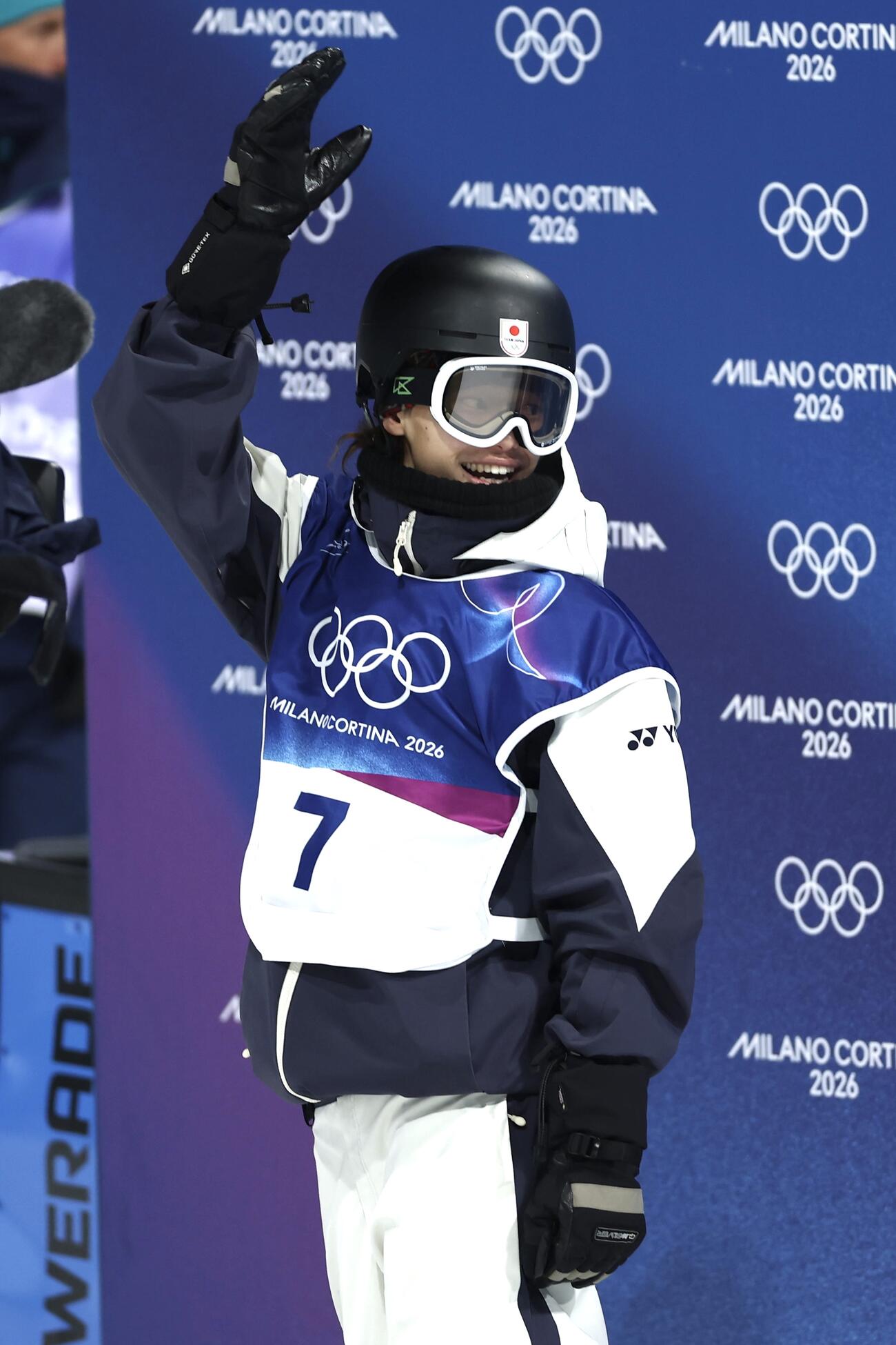 決勝の1回目を終え笑顔を見せる山田（撮影・前田充）