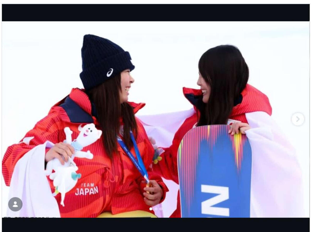 村瀬心椛はインスタグラムで深田茉莉を祝福した