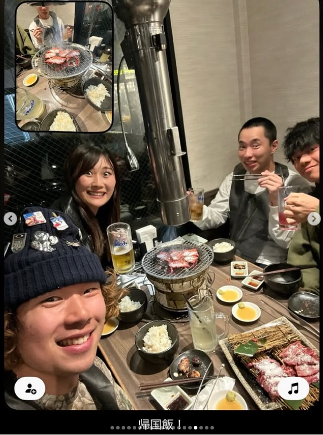 村瀬心椛のインスタグラムから