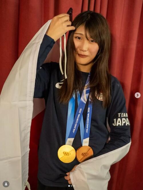 スノボ】金メダリスト村瀬心椛がオフショ投稿 男子代表のイタズラ動画
