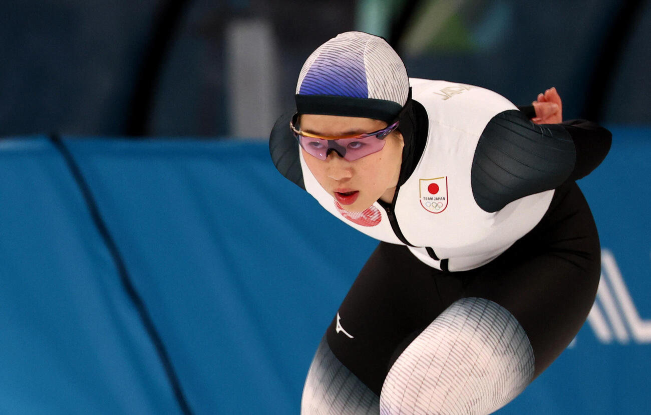 スピードスケート女子3000メートルに出場した堀川桃香（ロイター）
