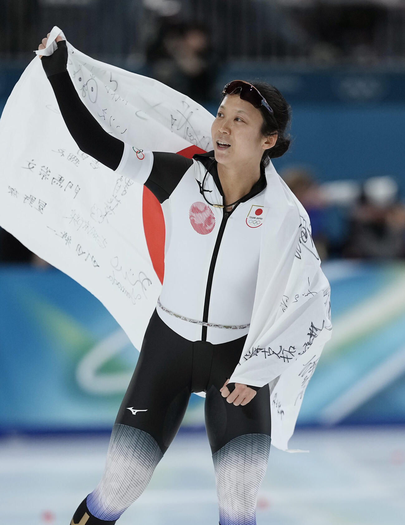 女子1000メートルで銅メダルを獲得した高木（撮影・前田充）