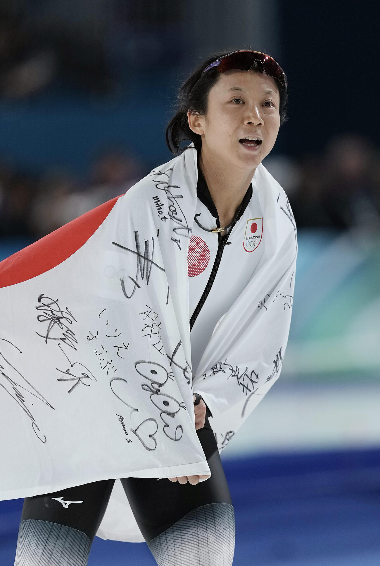 女子1000メートルで銅メダルを獲得した高木（撮影・前田充）