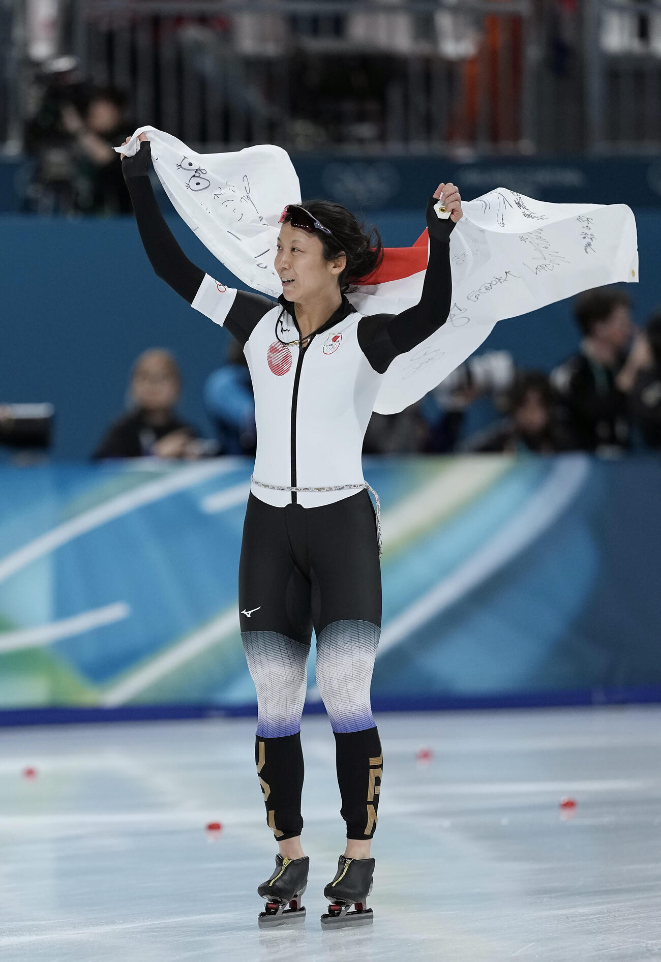 女子1000メートルで銅メダルを獲得した高木（撮影・前田充）
