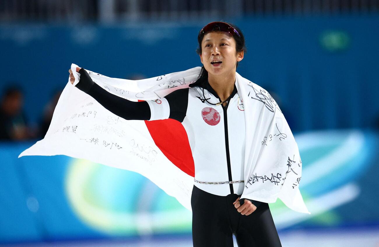 スピードスケート女子1000mで銅メダルを獲得した高木美帆（ロイター）