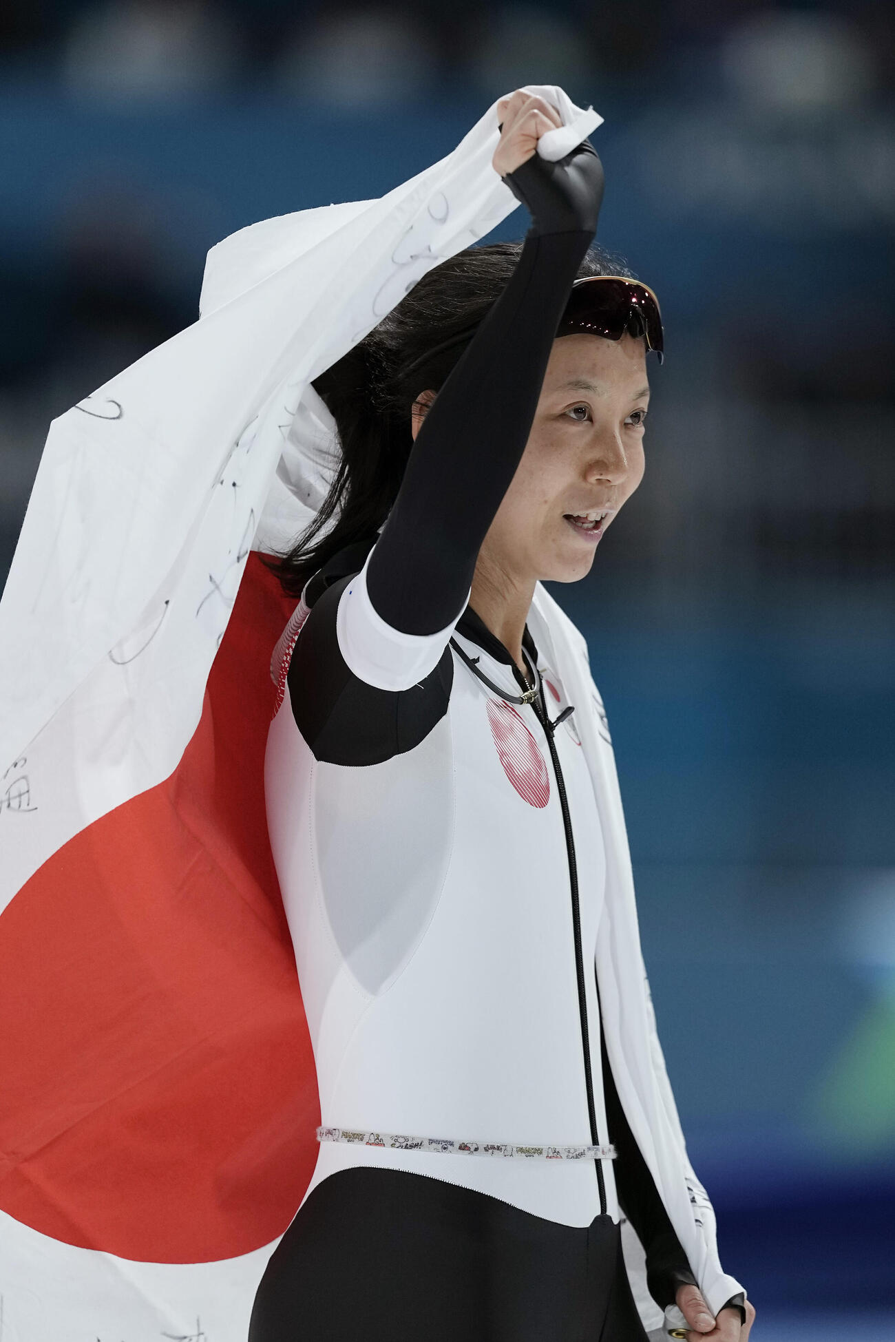女子1000メートルで銅メダルを獲得した高木美帆（2026年2月9日撮影）